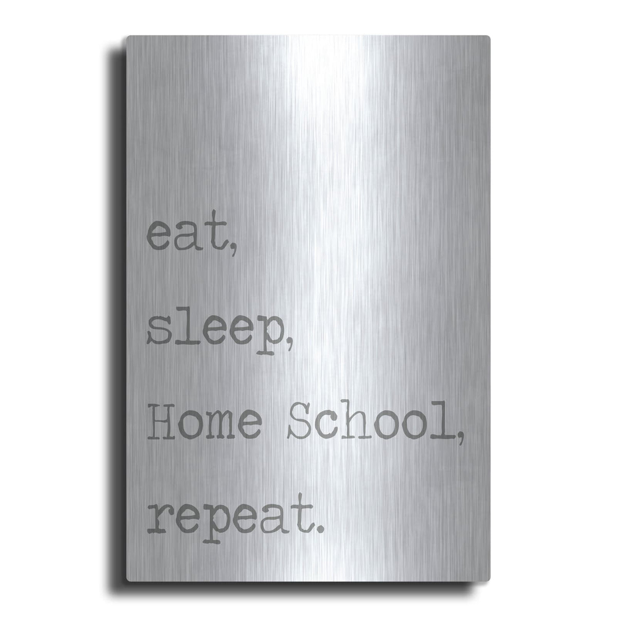 'Home School, Repeat' by Lauren Rader – Metal Wall Art
