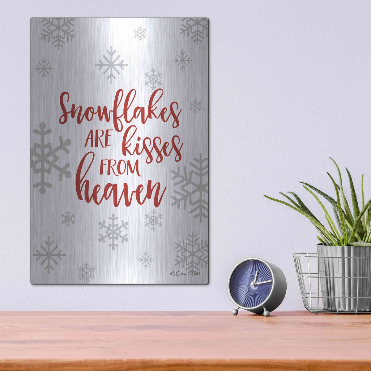 'Kisses from Heaven' by Susan Ball – Metal Wall Art, 12x16 room view