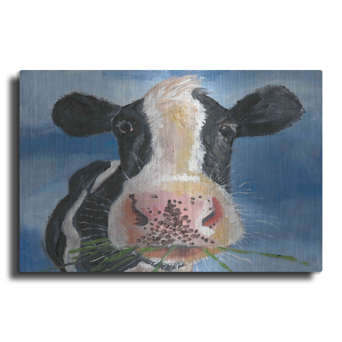 Luxe Metal Art 'Morning Chew II' by Alicia Ludwig, Metal Wall Art