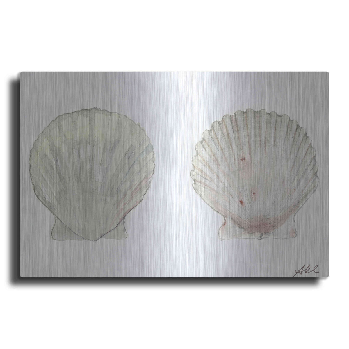 Luxe Metal Art 'Tidal Treasure IV' by Alicia Ludwig, Metal Wall Art