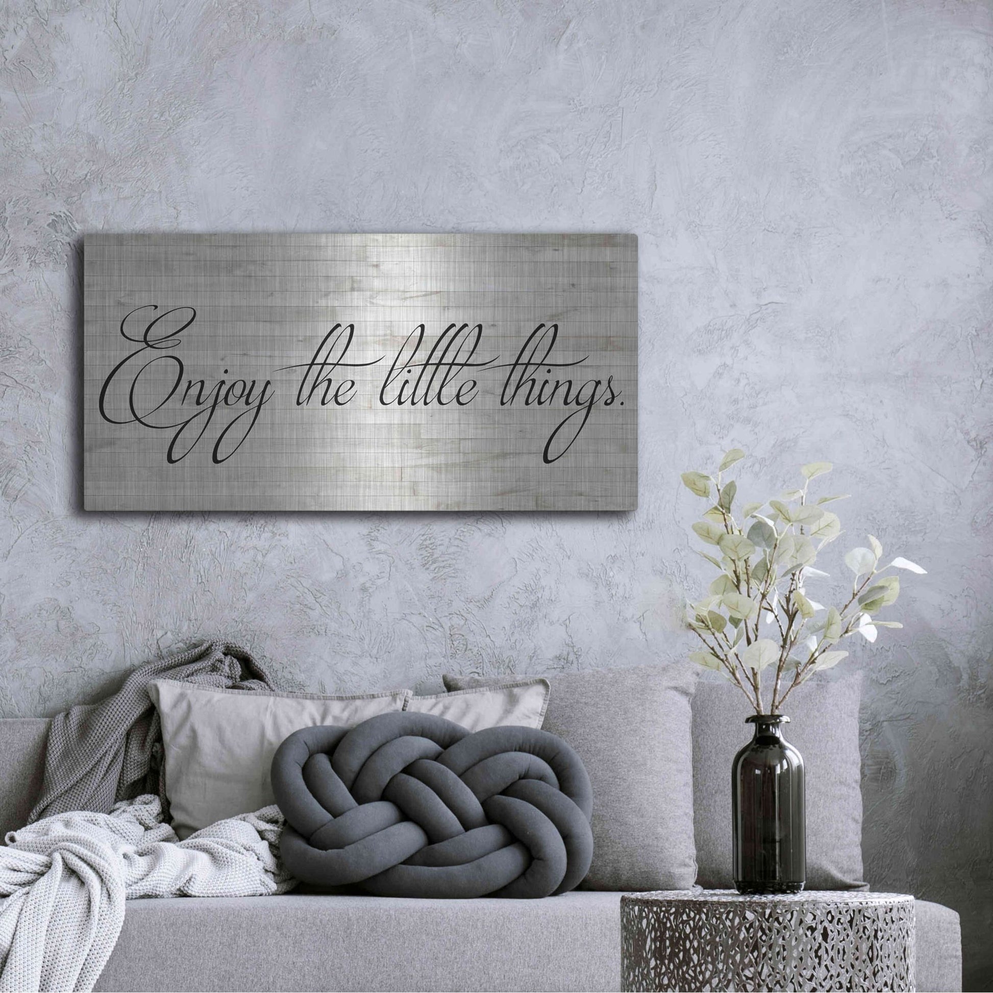 Luxe Metal Art 'Family Inspiration II' by Alicia Ludwig, Metal Wall Art,48x24