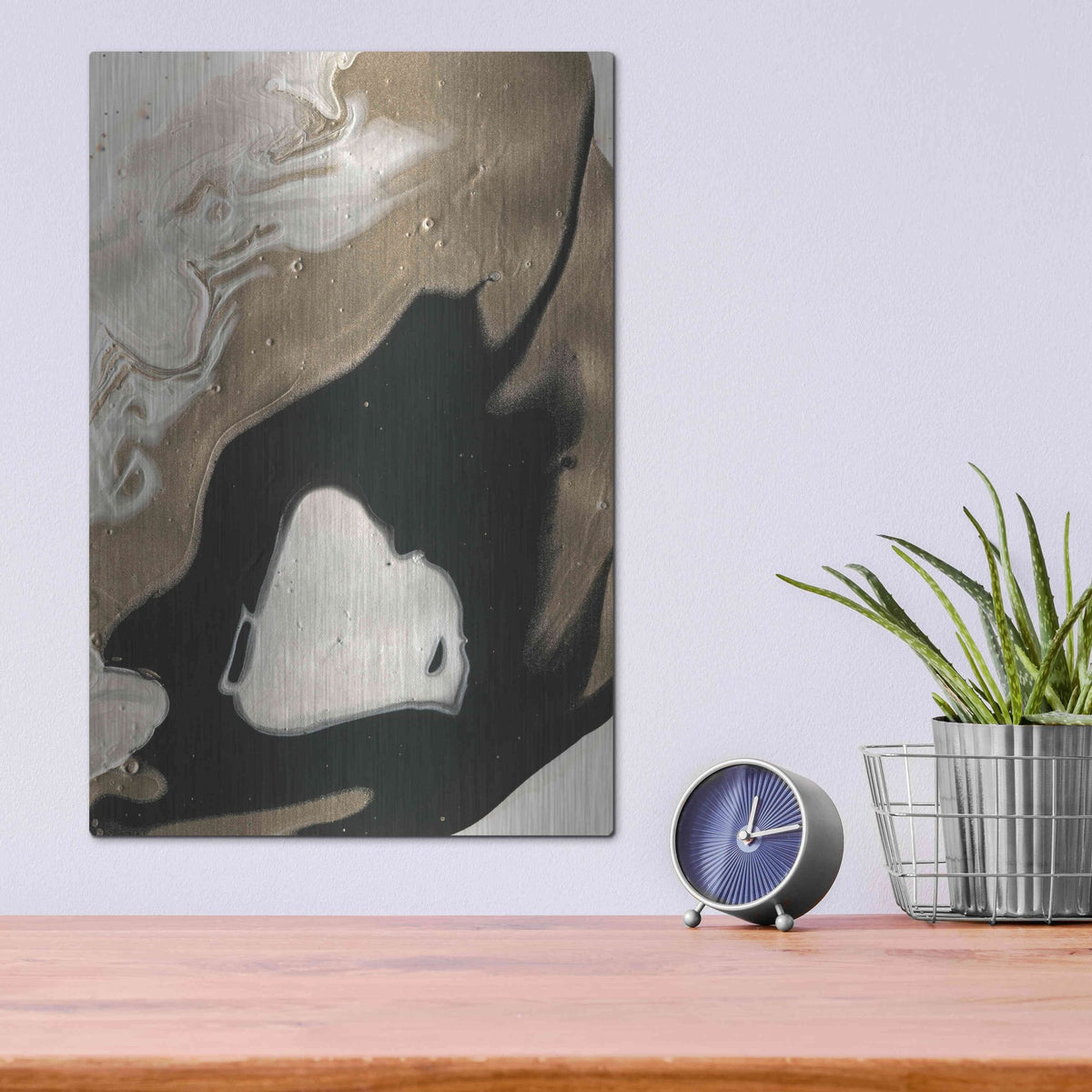 Luxe Metal Art 'Will o' the Wisp I' by Alicia Ludwig, Metal Wall Art,12x16
