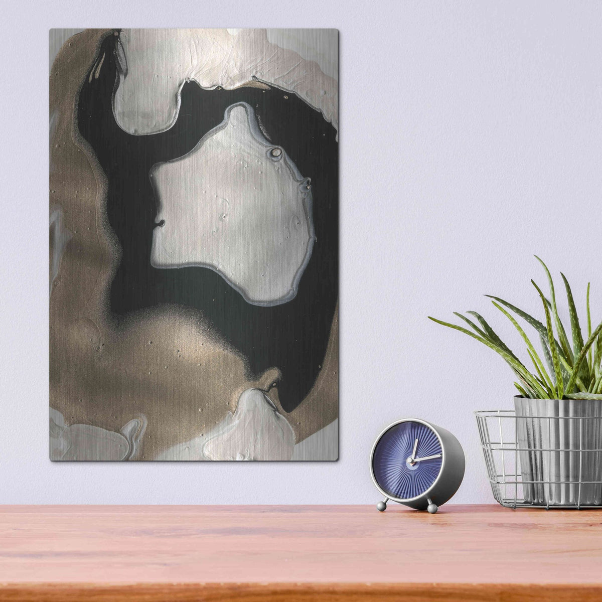 Luxe Metal Art 'Will o' the Wisp II' by Alicia Ludwig, Metal Wall Art,12x16