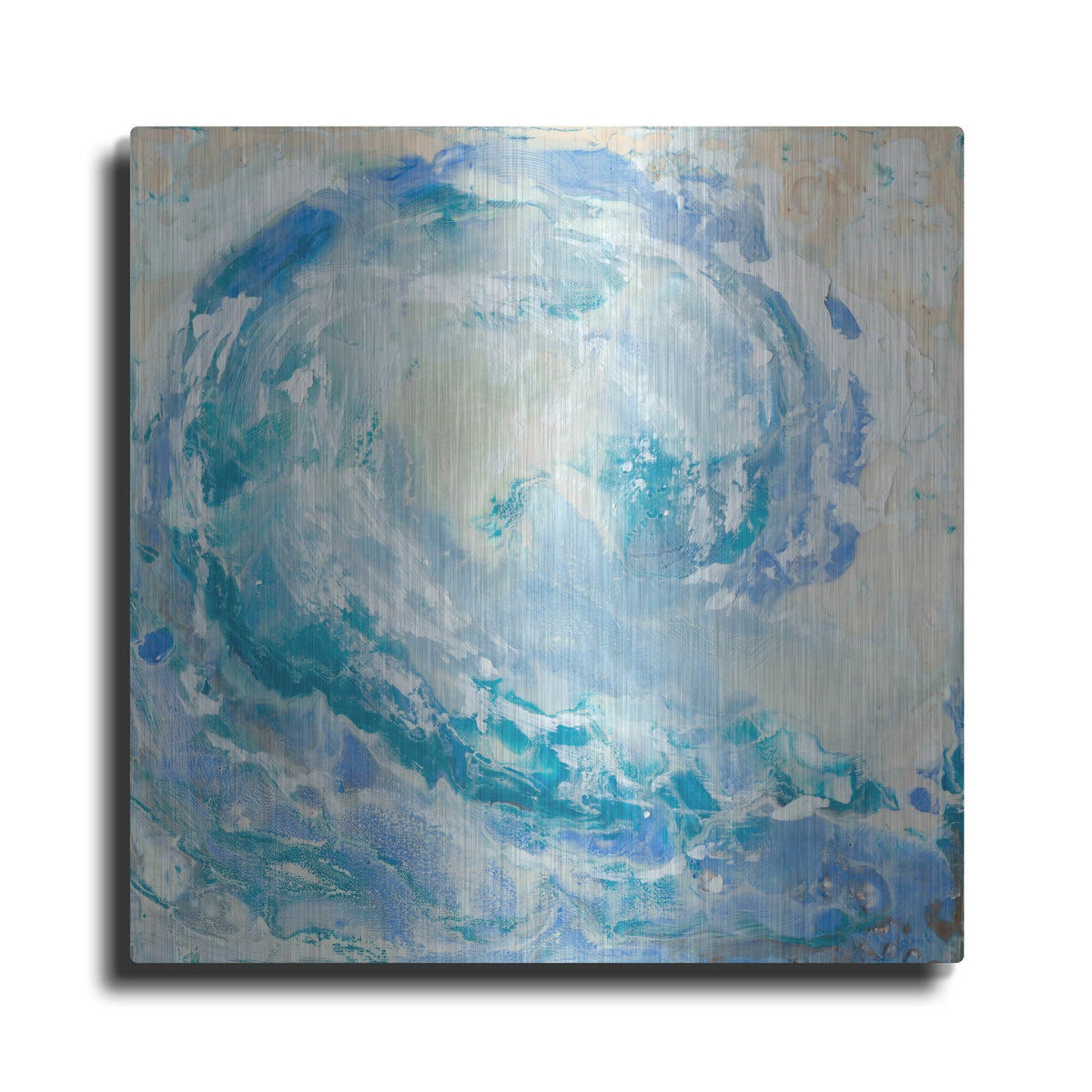 Luxe Metal Art 'Waikiki I' by Alicia Ludwig, Metal Wall Art