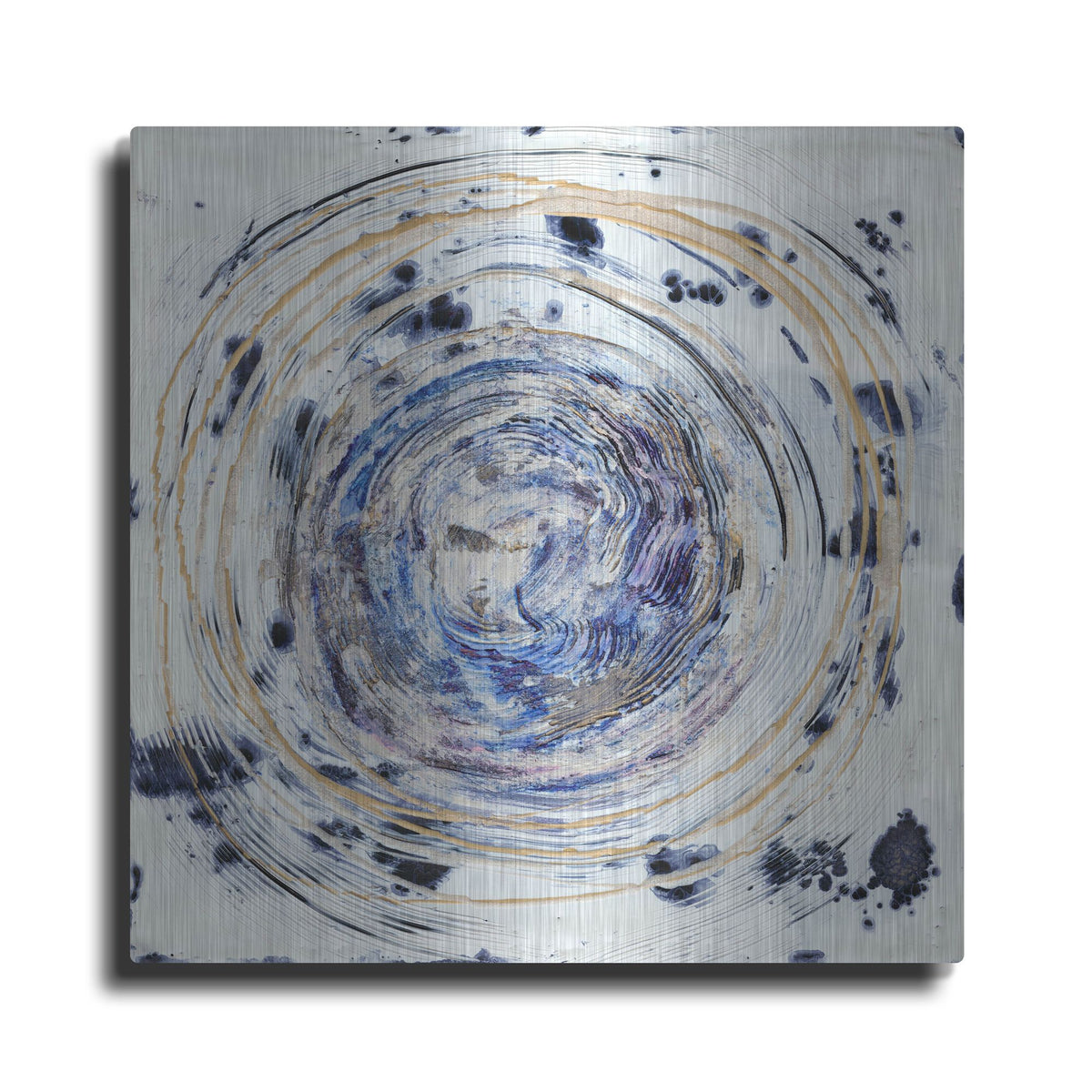 Luxe Metal Art 'Whorl I' by Alicia Ludwig, Metal Wall Art