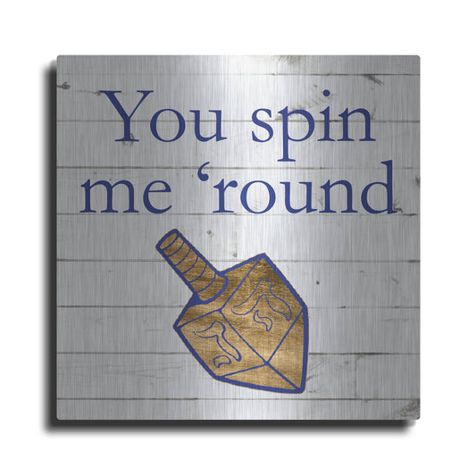 Luxe Metal Art 'Punny Hanukkah Collection D' by Alicia Ludwig, Metal Wall Art