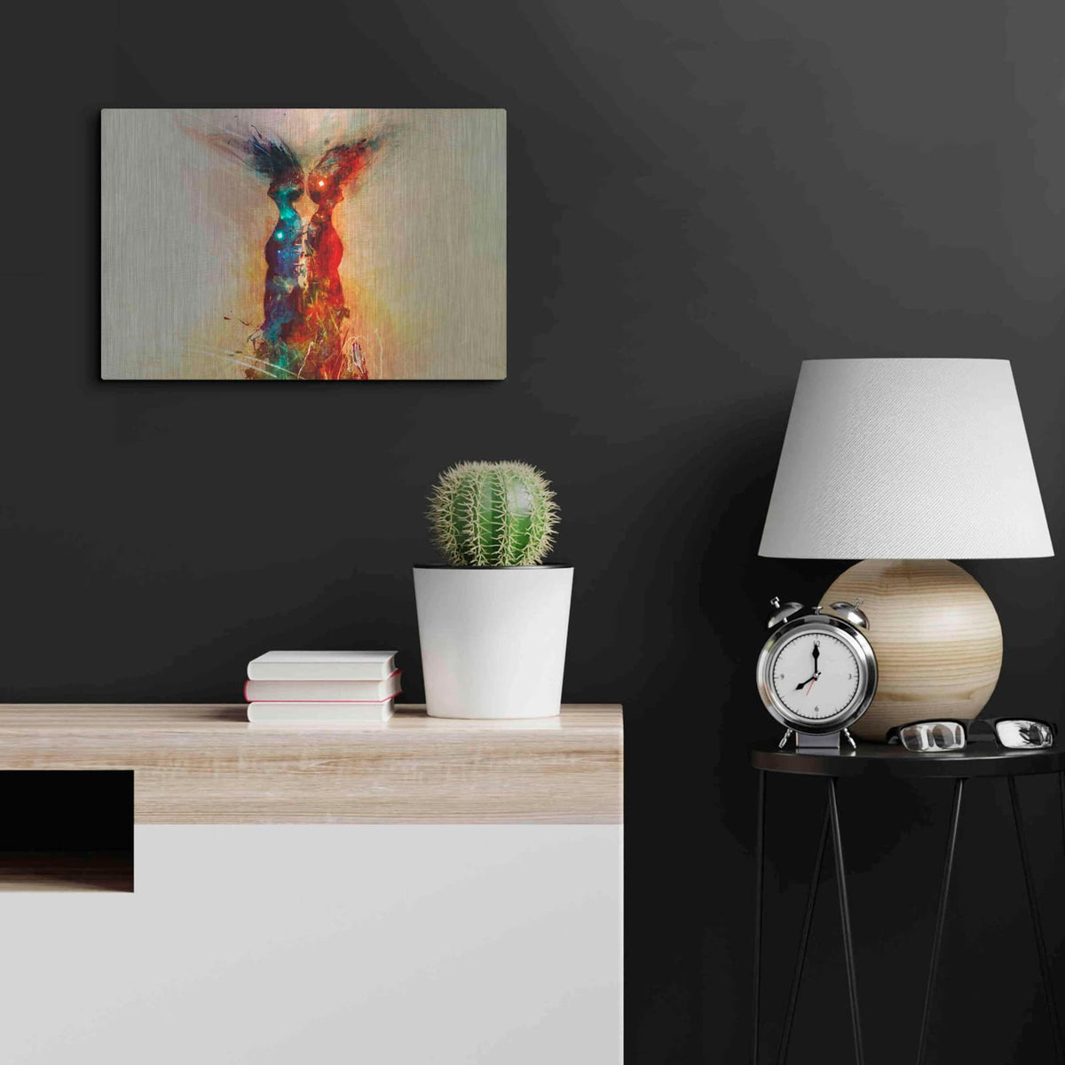 'Binary' by Mario Sanchez Nevado – Metal Wall Art, 24x16 room view