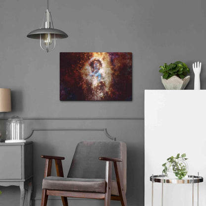 Luxe Metal Art 'The Gamer' by Mario Sanchez Nevado, Metal Wall Art,24x16