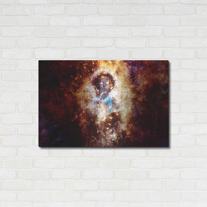 Luxe Metal Art 'The Gamer' by Mario Sanchez Nevado, Metal Wall Art,36x24