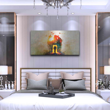 Luxe Metal Art 'The Gatekeeper' by Mario Sanchez Nevado, Metal Wall Art,48x24