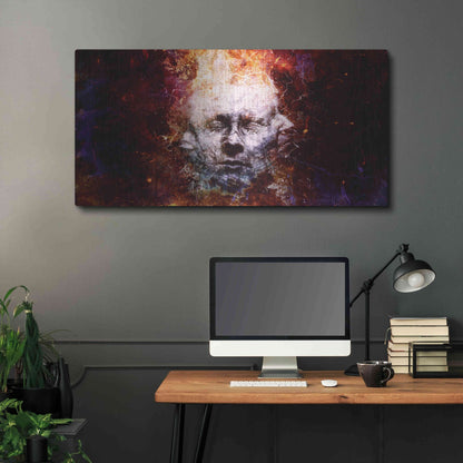 Luxe Metal Art 'All My Faces' by Mario Sanchez Nevado, Metal Wall Art,48x24