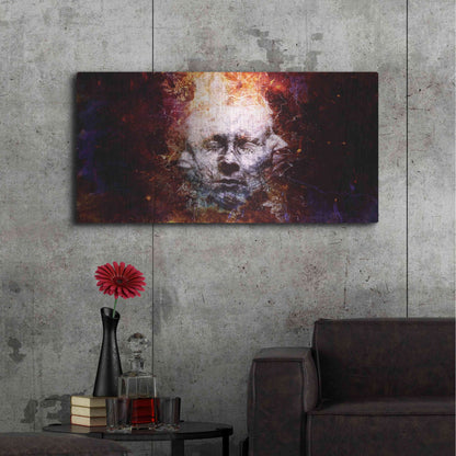 Luxe Metal Art 'All My Faces' by Mario Sanchez Nevado, Metal Wall Art,48x24