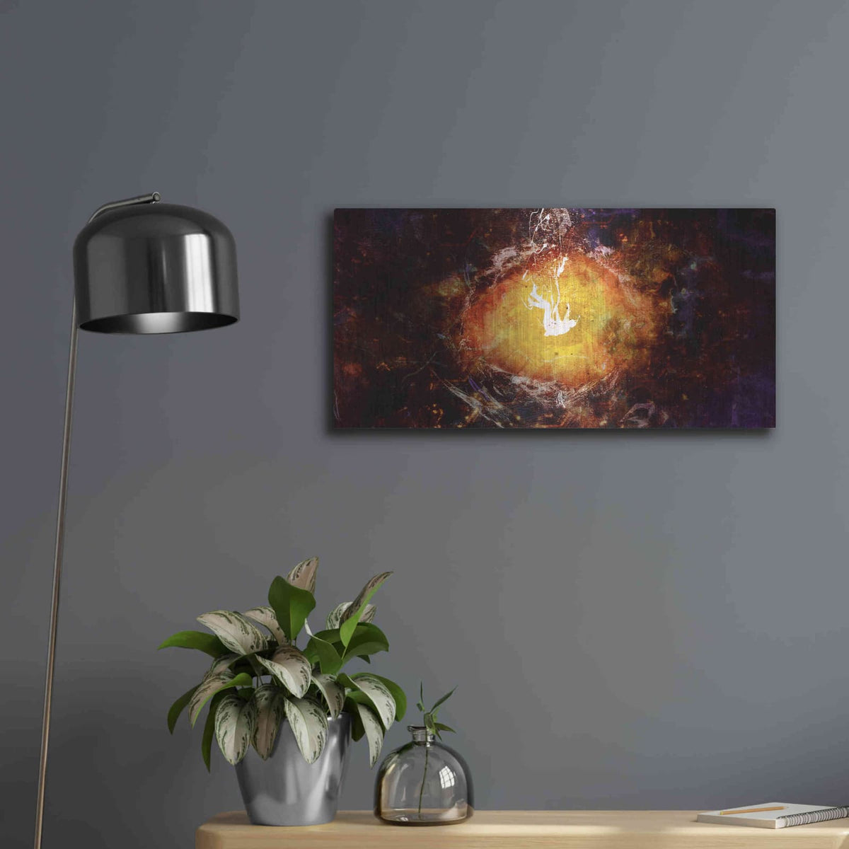 'Destination Nowhere' by Mario Sanchez Nevado – Metal Wall Art, 24x12 room view