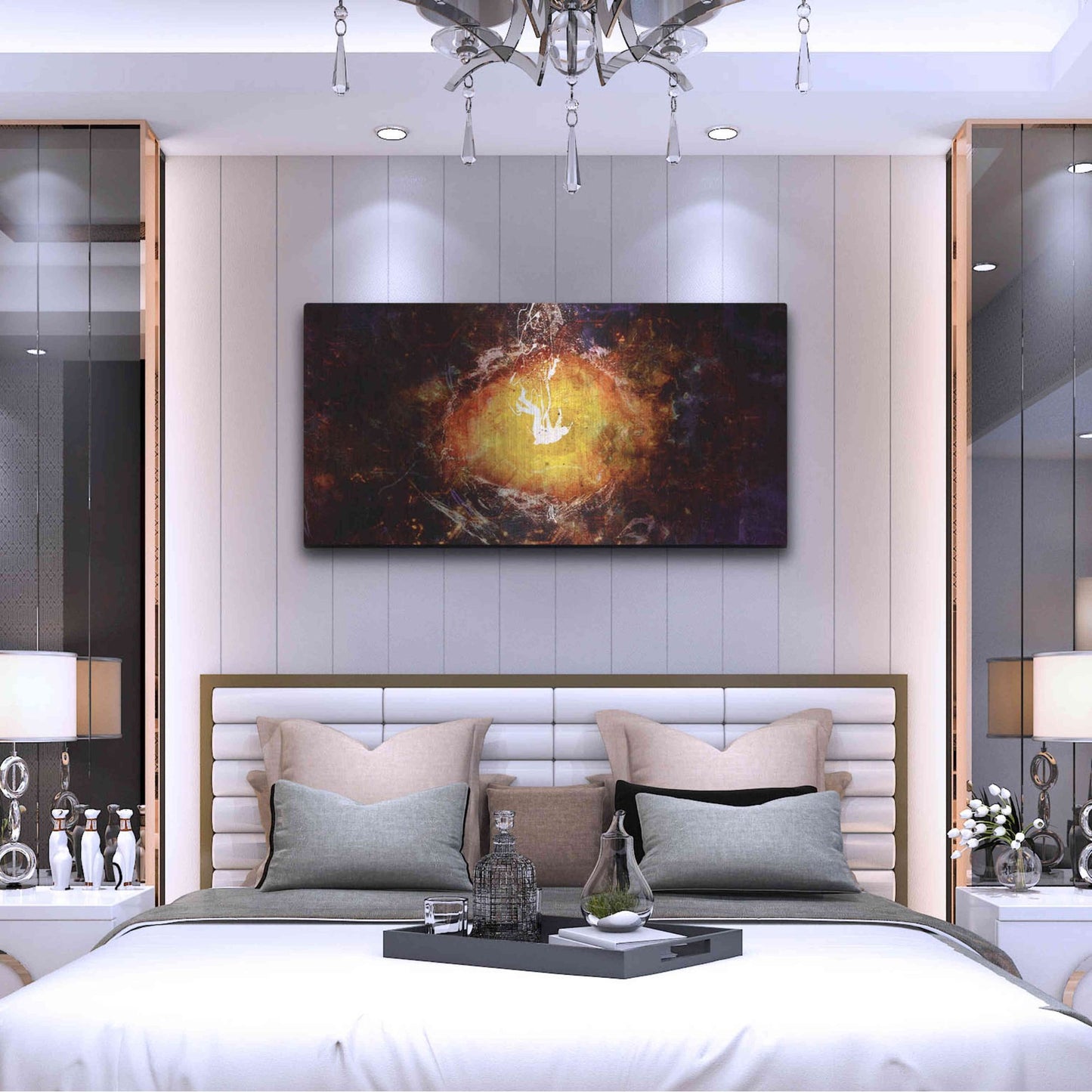 Luxe Metal Art 'Destination Nowhere' by Mario Sanchez Nevado, Metal Wall Art,48x24