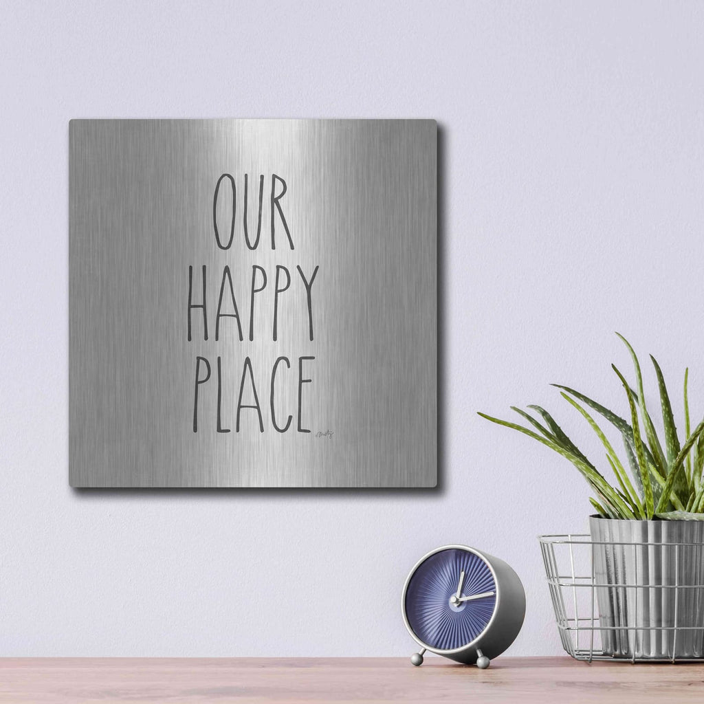 'Our Happy Place' by Misty Michelle – Metal Wall Art, 12x12 room view