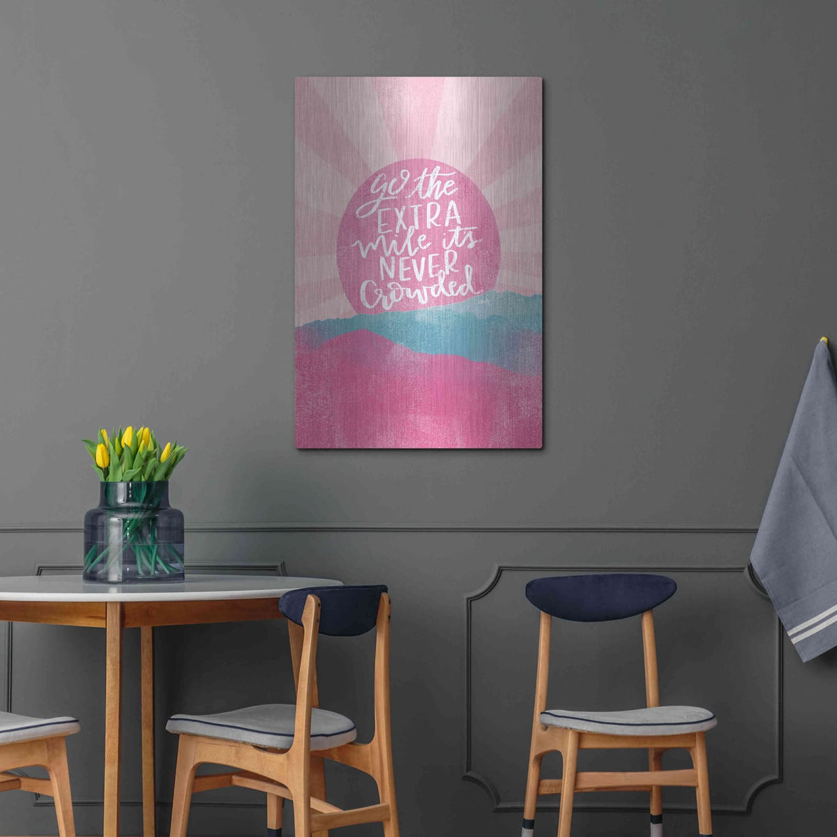 'Go the Extra Mile' by Misty Michelle – Metal Wall Art, 24x36 room view