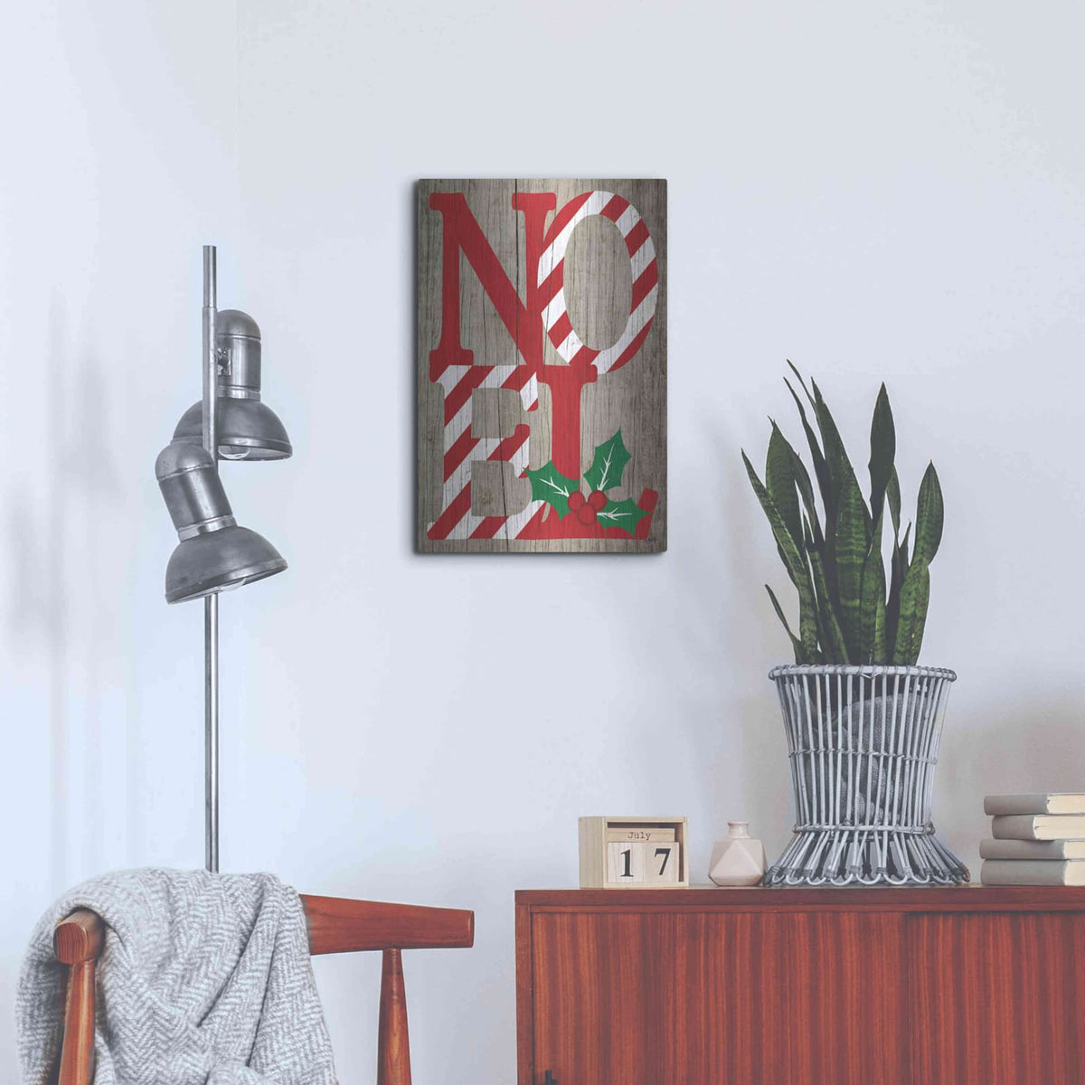 'Noel' by Misty Michelle – Metal Wall Art, 16x24 room view
