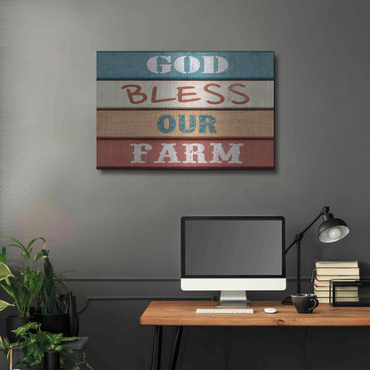 Luxe Metal Art 'Farm Sentiment IV' by Alonzo Saunders, Metal Wall Art,36x24