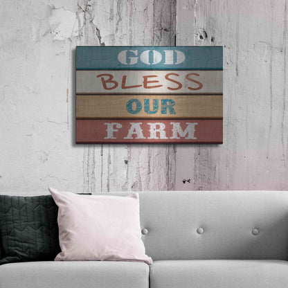 Luxe Metal Art 'Farm Sentiment IV' by Alonzo Saunders, Metal Wall Art,36x24