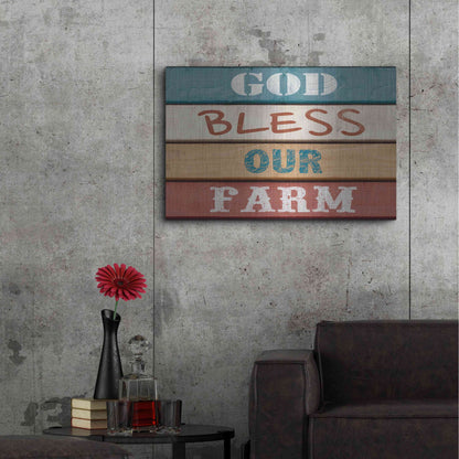 Luxe Metal Art 'Farm Sentiment IV' by Alonzo Saunders, Metal Wall Art,36x24