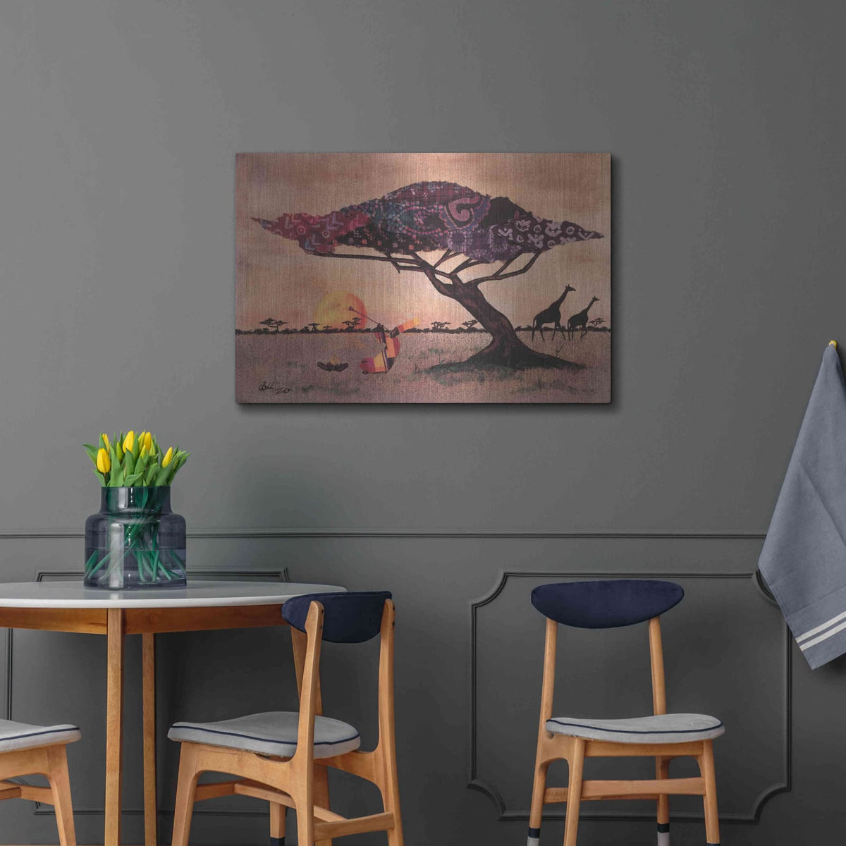 'Plains of Africa' by Alonzo Saunders – Metal Wall Art, 36x24 room view