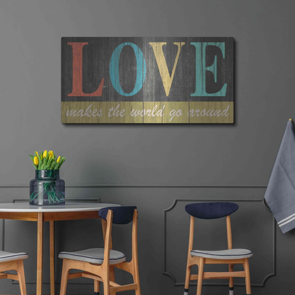 'Inspo I' by Alonzo Saunders – Metal Wall Art, 48x24 room view