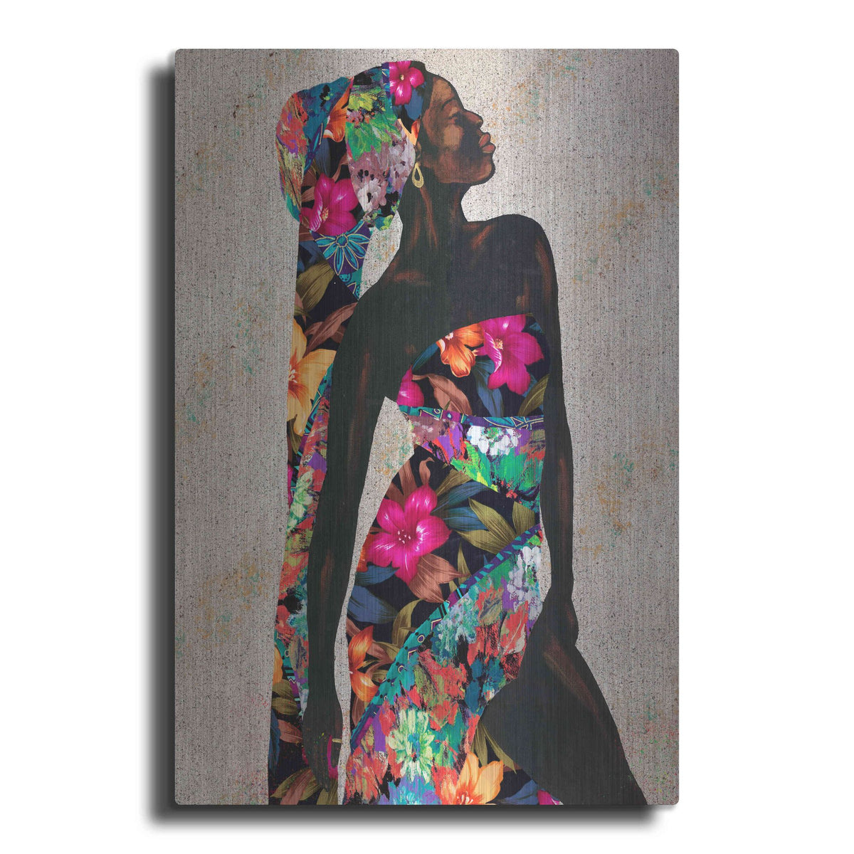 Luxe Metal Art 'Woman Strong I' by Alonzo Saunders, Metal Wall Art