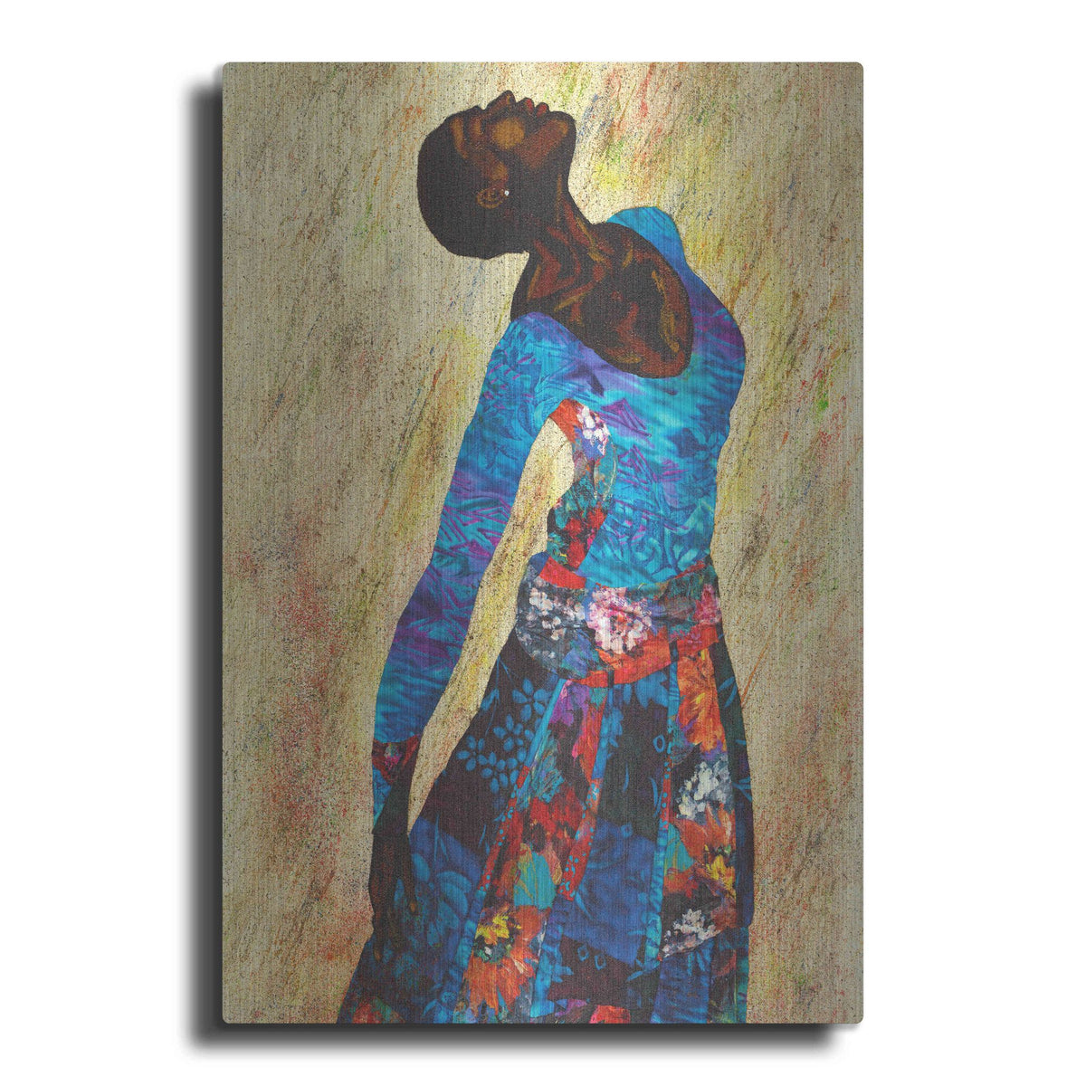 Luxe Metal Art 'Woman Strong IV' by Alonzo Saunders, Metal Wall Art