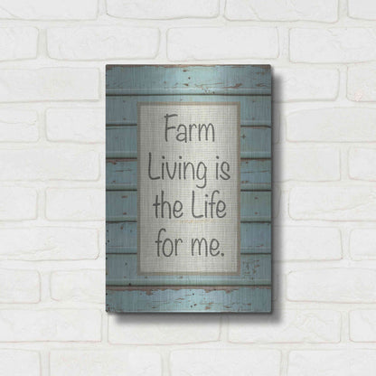 Luxe Metal Art 'Farm Sentiment II' by Alonzo Saunders, Metal Wall Art,12x16