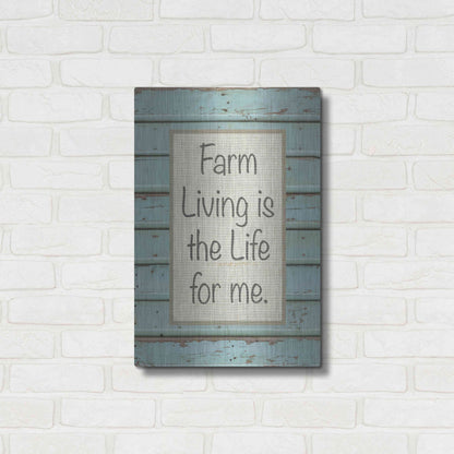 Luxe Metal Art 'Farm Sentiment II' by Alonzo Saunders, Metal Wall Art,16x24