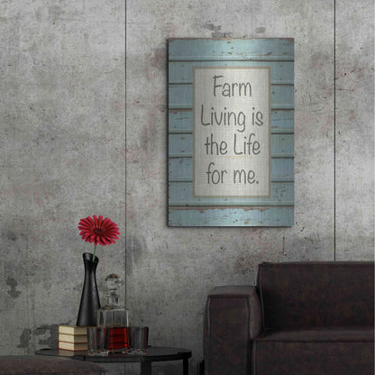Luxe Metal Art 'Farm Sentiment II' by Alonzo Saunders, Metal Wall Art,24x36
