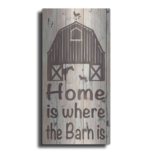 Luxe Metal Art 'Home and Farm I' by Alonzo Saunders, Metal Wall Art