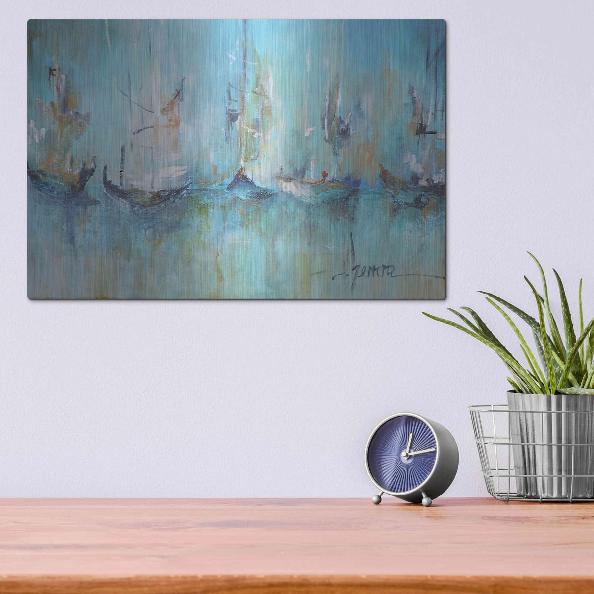 'Altamar' by Leticia Herrera – Metal Wall Art, 16x12 room view