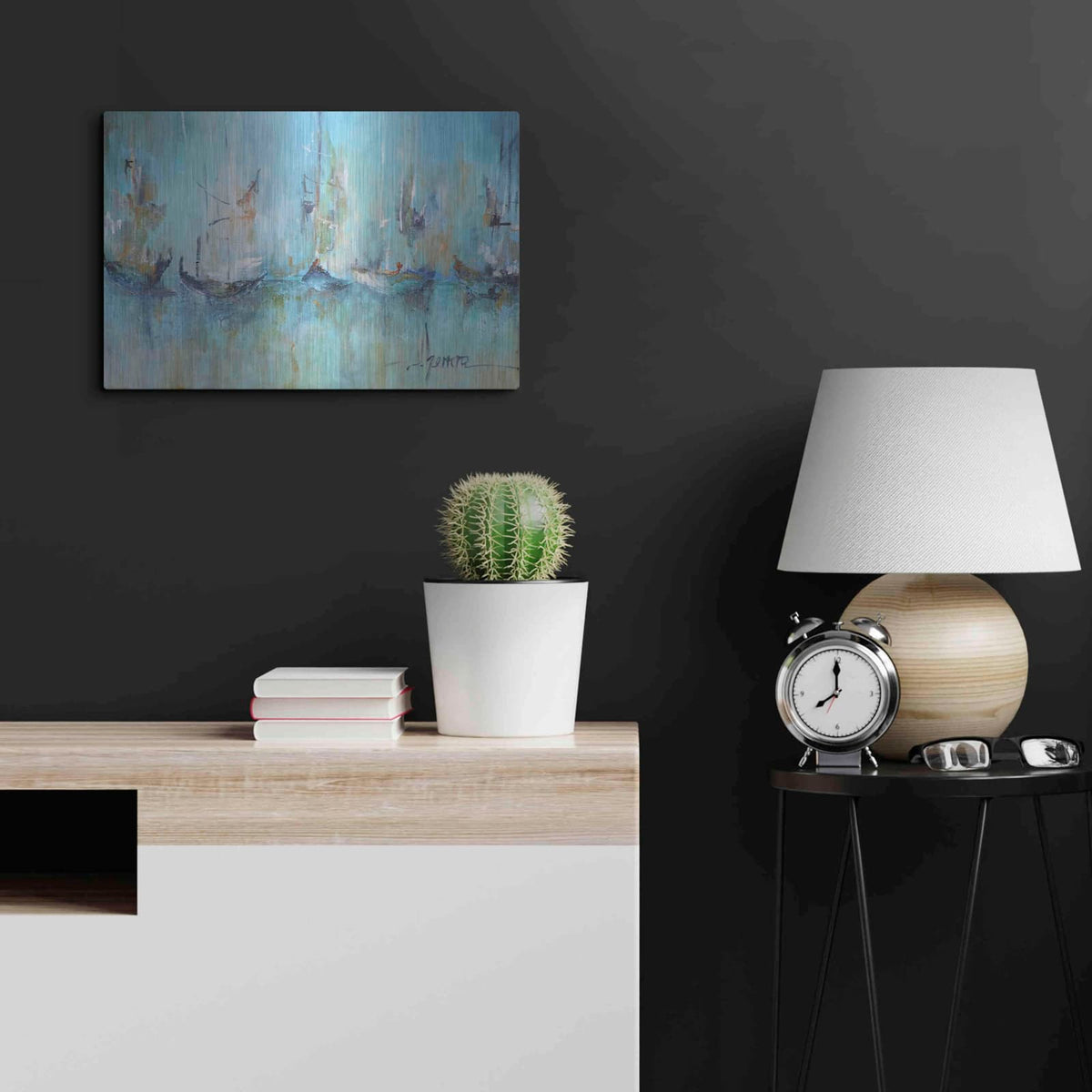 'Altamar' by Leticia Herrera – Metal Wall Art, 24x16 room view