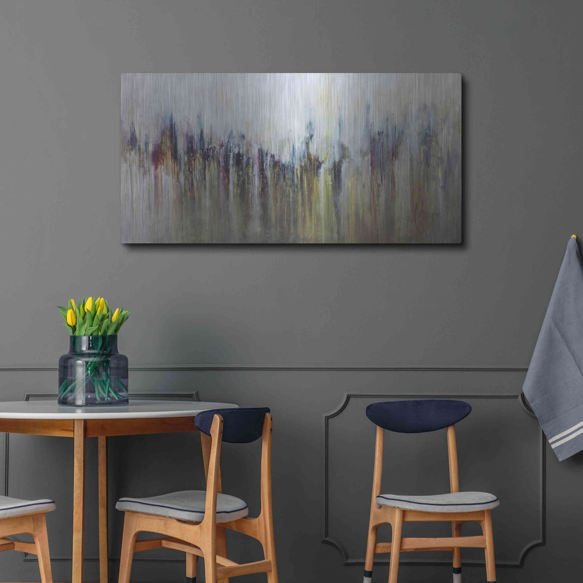'Cascada Metalica' by Leticia Herrera – Metal Wall Art, 48x24 room view
