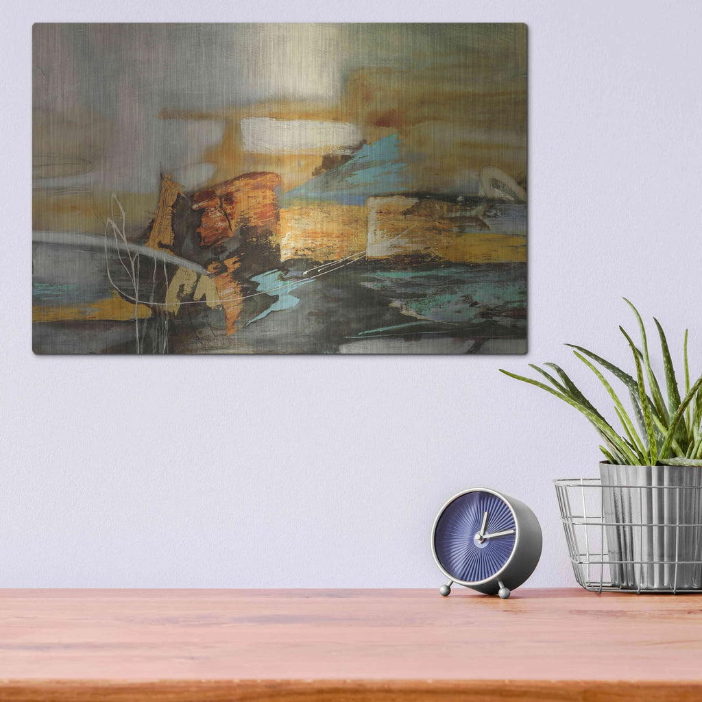 'Composicion II' by Gabriela Villarreal – Metal Wall Art, 16x12 room view