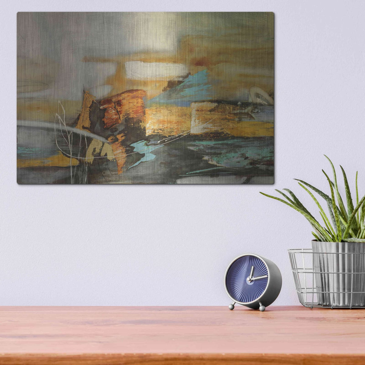 'Composicion II' by Gabriela Villarreal – Metal Wall Art, 16x12 room view