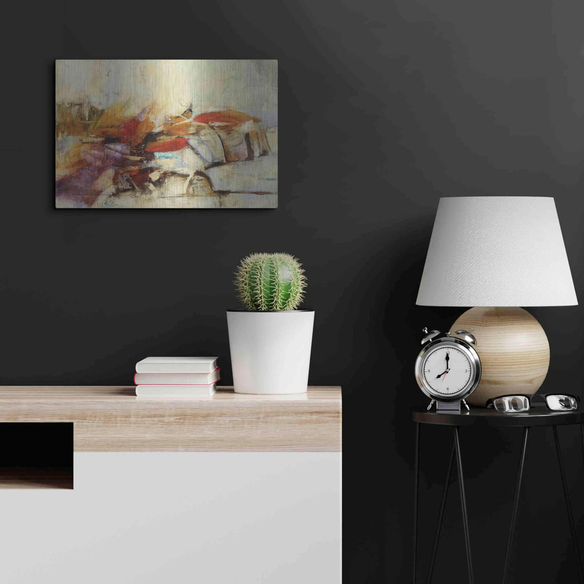 'Feteen I' by Gabriela Villarreal – Metal Wall Art, 24x16 room view