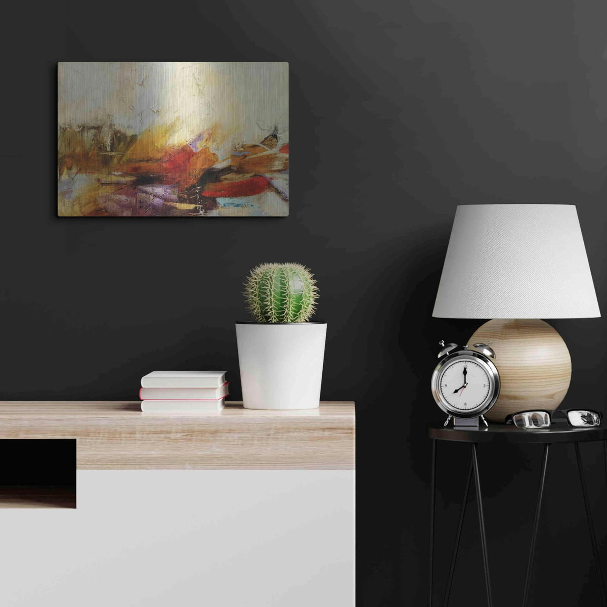 'Feteen II' by Gabriela Villarreal – Metal Wall Art, 24x16 room view