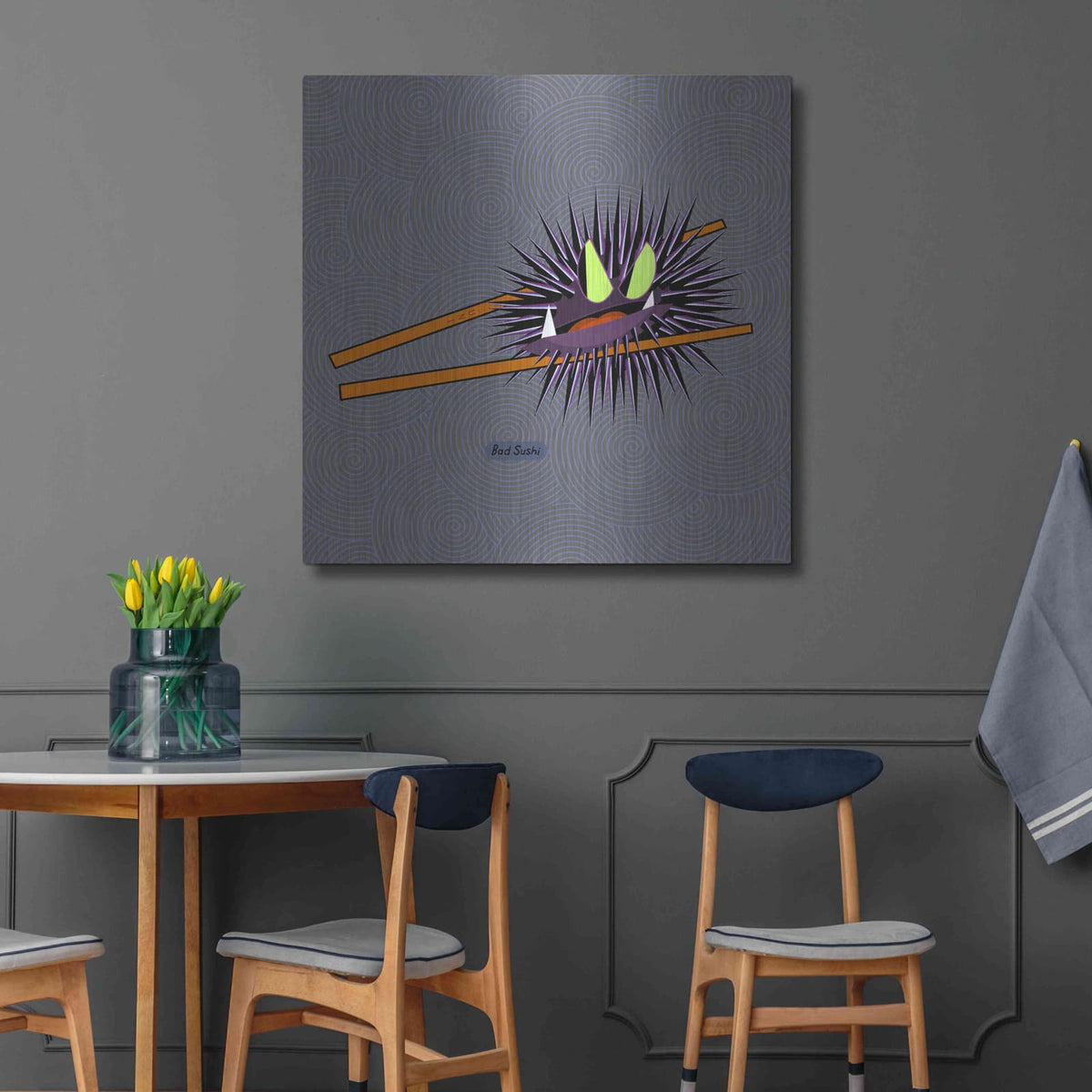 'Uni' by Chuck Wimmer – Metal Wall Art, 36x36 room view