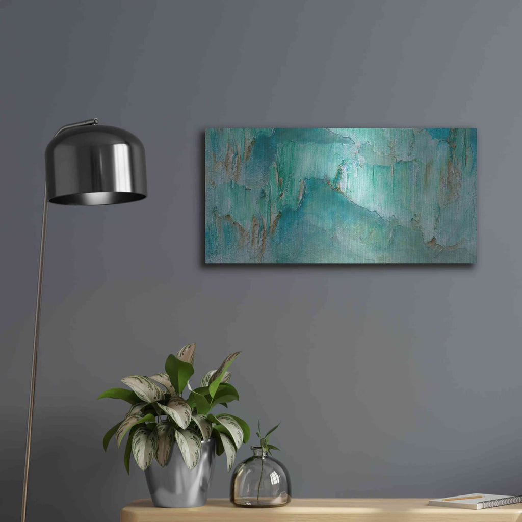 'Break Through II' by Sheila Finch – Metal Wall Art, 24x12 room view