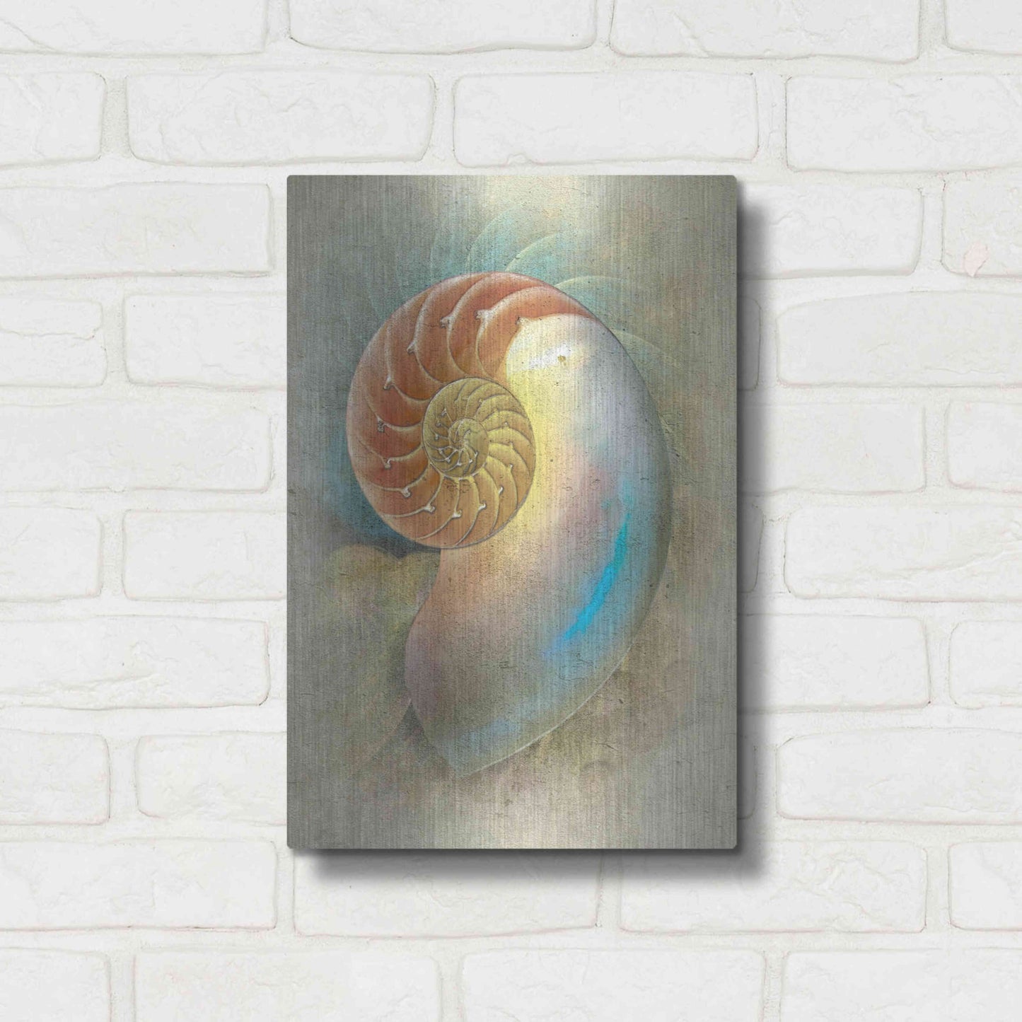 Luxe Metal Art 'Aquatica II' by Steve Hunziker, Metal Wall Art,12x16