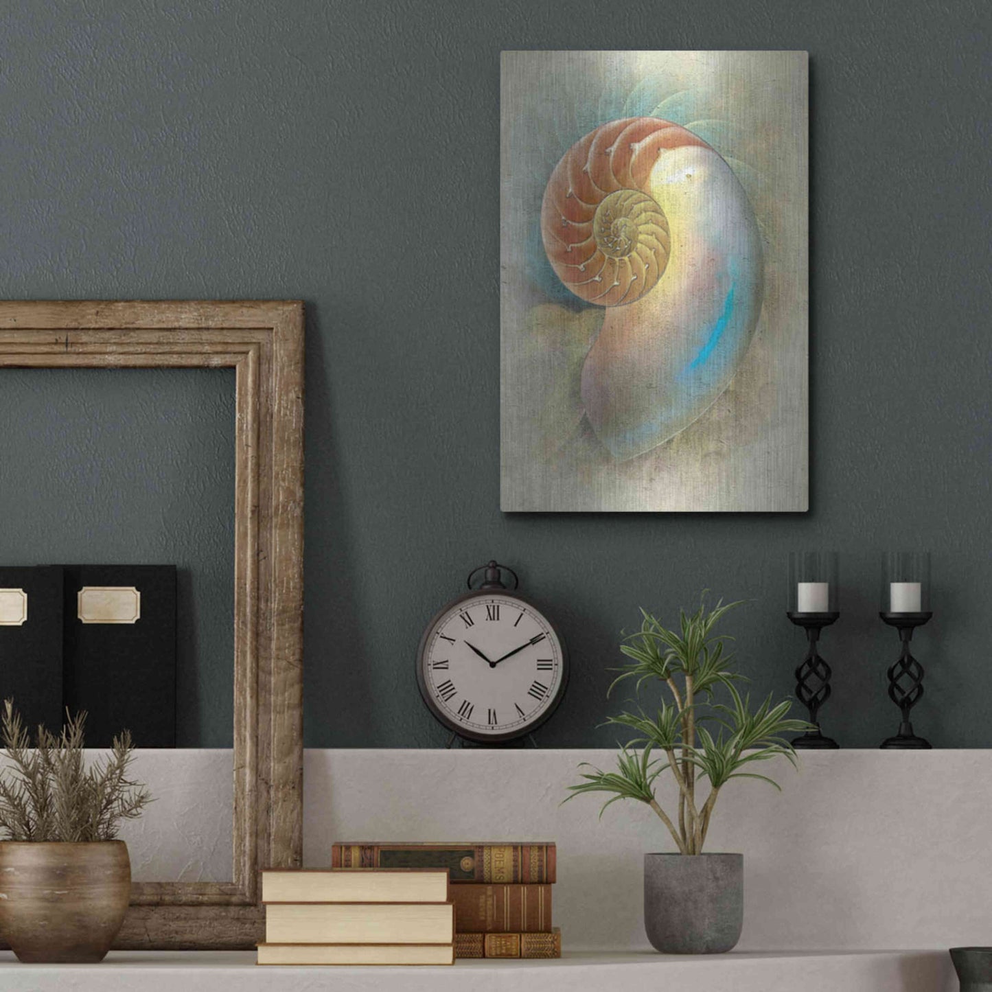 Luxe Metal Art 'Aquatica II' by Steve Hunziker, Metal Wall Art,12x16