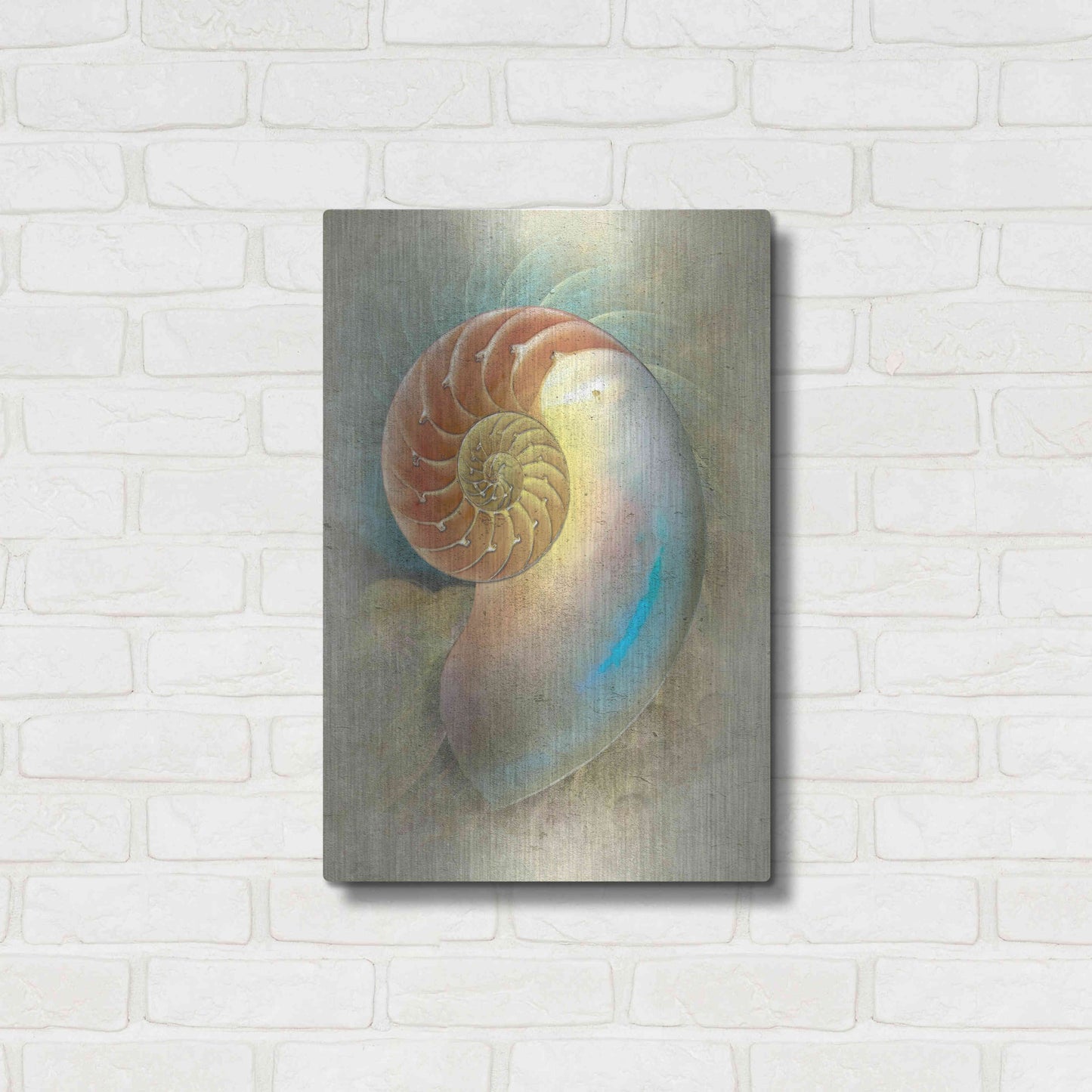 Luxe Metal Art 'Aquatica II' by Steve Hunziker, Metal Wall Art,16x24