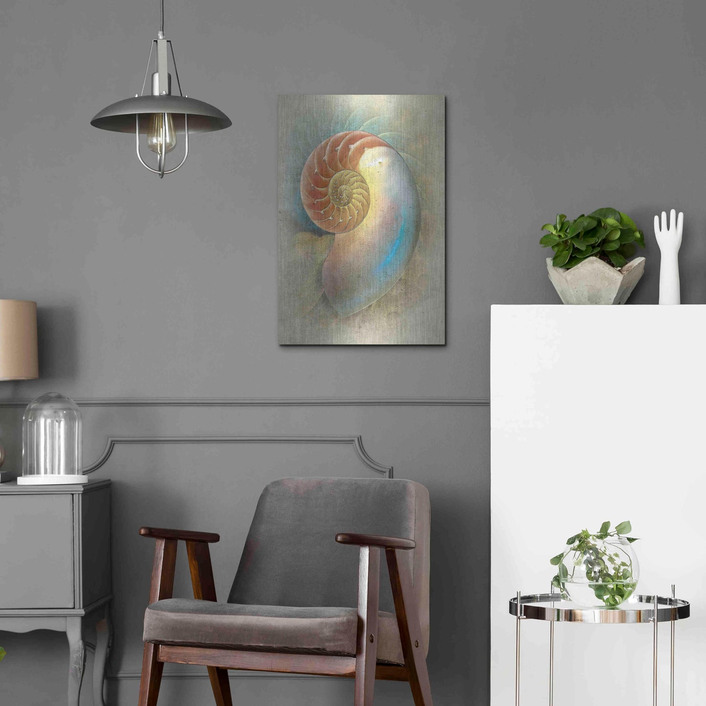 Luxe Metal Art 'Aquatica II' by Steve Hunziker, Metal Wall Art,16x24