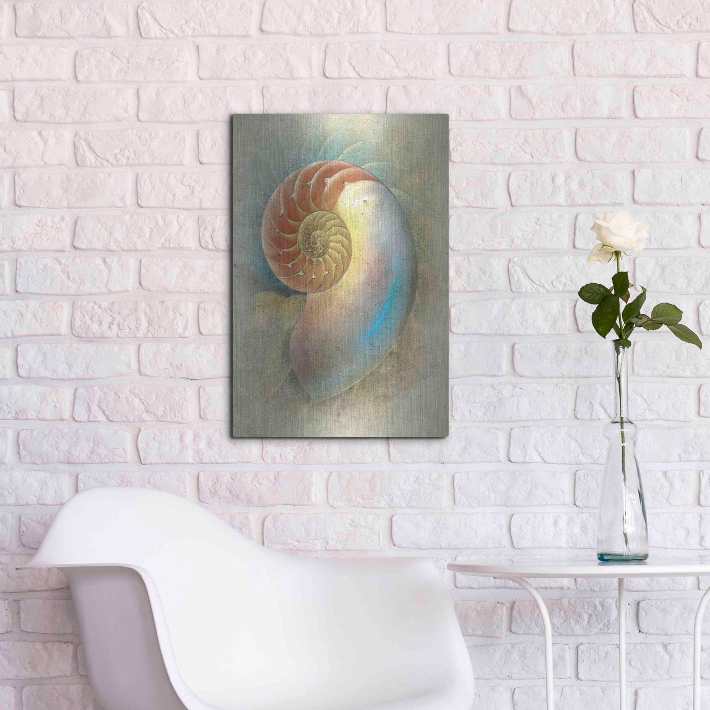 Luxe Metal Art 'Aquatica II' by Steve Hunziker, Metal Wall Art,16x24