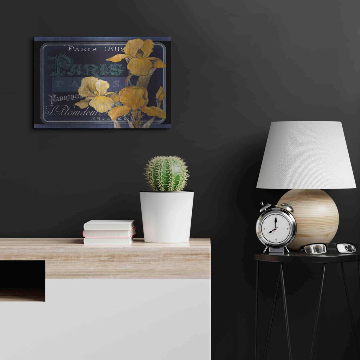 'Chalkboard Paris Collection A' by Studio W – Metal Wall Art, 24x16 room view