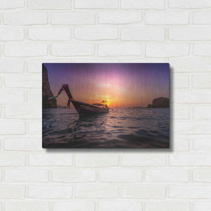 Luxe Metal Art 'Longtail Sunset' by Nicklas Gustafsson, Metal Wall Art,24x16