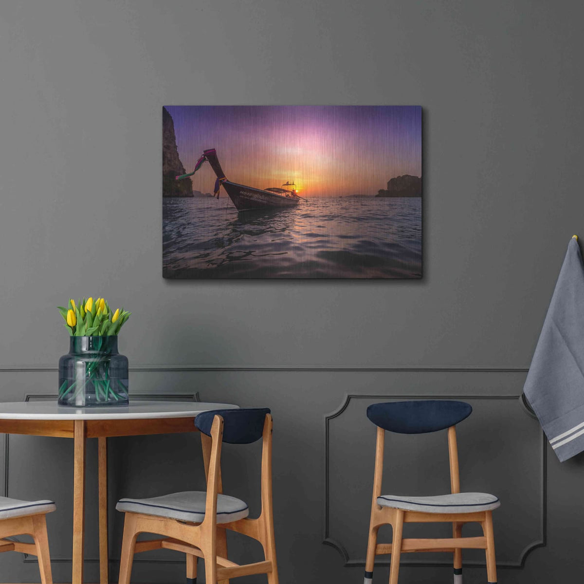 'Longtail Sunset' by Nicklas Gustafsson – Metal Wall Art, 36x24 room view
