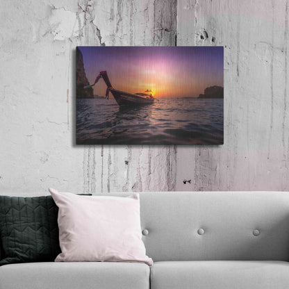 Luxe Metal Art 'Longtail Sunset' by Nicklas Gustafsson, Metal Wall Art,36x24